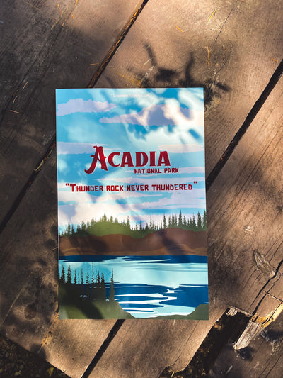 “BAD REVIEW” Acadia National Park Poster - LandmarkThreads