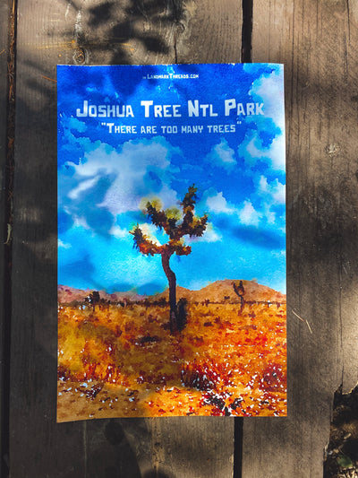 "BAD REVIEW" Joshua Tree Ntl Park Poster - LandmarkThreads